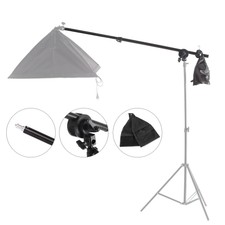 Boom Arm W/ Grid Head Sandbag Clamp fr Studio Lighting Flash Softbox Light Stand