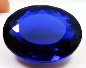 177.60 Ct. Large Blue Tanzanite Oval Cut Faceted Loose Gemstone Gift for Women - Picture 1 of 8