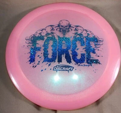 💥Discraft Force Limited Edition Colorshift Big Z Pink & Blue Glitter Stars Foil - Image 1 of 4