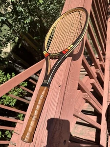 Tennis Racket Donnay Midwood25 Made In Belgium Graphite Wood Composite Racquet - Picture 1 of 4