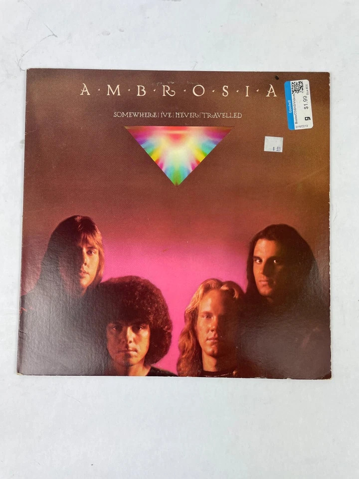 Ambrosia Some Where  I've Never Travelled Cowboy Star Harvey Vinyl Record Foto 1 de 2