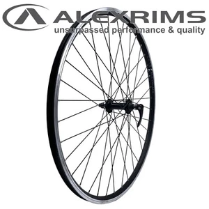 26" Alex DC-19 FRONT Alloy Black Doublewall MTB QR SS Spokes Wheel - Picture 1 of 6