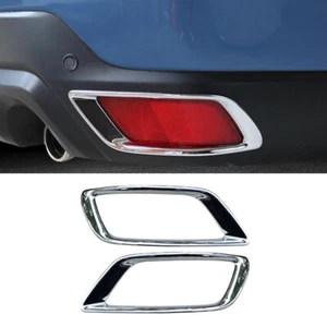 Fits Subaru Forester SK 2019-2024 Chrome Rear Bumper Fog light lamp Cover Trim - Picture 1 of 8