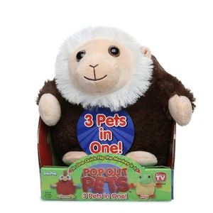 NEW As Seen on TV Pop Out Pets ~ Rainforest 3 Pets in 1 ~ Monkey Parrot Frog - Picture 1 of 4