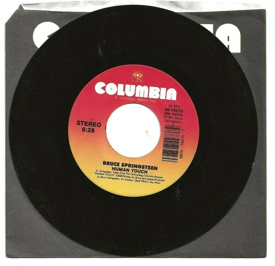 BRUCE SPRINGTSTEEN HUMAN TOUCH/BETTER DAYS RARE ORIGINAL SINGLE FROM USA - Image 1 of 1