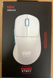 CHERRY XTRFY M64 Wireless Optical Gaming Mouse - White - Picture 1 of 6