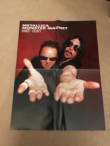 POSTER METALLICA/MONSTER MAGNET verso MACHINE HEAD  mag hard n heavy -  55x41cm  - Imagen 1 de 2