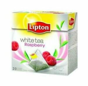 3 x Lipton Raspberry White Tea 20 Teabags (Pack of 3)