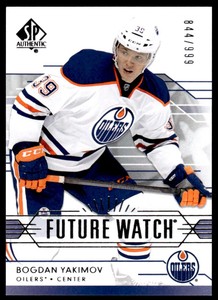 2014-15 SP AUTHENTIC FUTURE WATCH Bogdan Yakimov /999 Edmonton Oilers #243