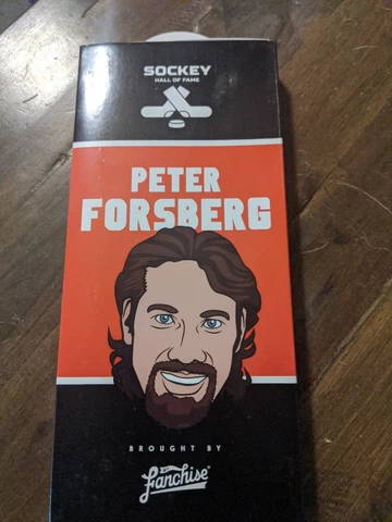 PETER FORSBERG Sockey Hall Of Fame SOCKS Size 7 - 12 Philadelphia Flyers NHL Cover