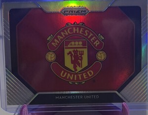 Manchester United 2020-21 Panini Prizm EPL Team Logo Silver Prizm #12