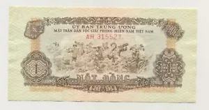 Viet Nam south Vietnam 1 Dong ND 1963 Pick R4 aUNC Almost Uncirculated Banknote - Picture 1 of 2