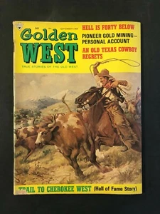 Golden West Magazine September 1968 Trail To Cherokee West - Picture 1 of 2
