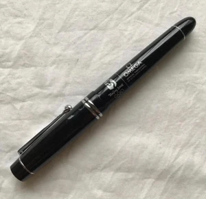 OMEGA Novelty Black/Silver Cap type Ballpoint Pen (No Box) Vintage Rare Mint - Picture 1 of 7