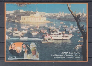Malta 2001 **/MNH - Visita del Papa Juan Pablo II a Malta - Imagen 1 de 1