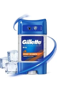 Gillette Antiperspirant Clear Gel Deodorant For Men, 48-Hour Invisible Sweat and - Picture 1 of 1