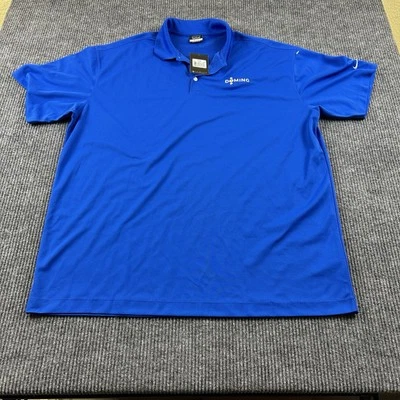 Nike Golf Para Hombres 3XL Azul Dominó Polo Manga Corta Cuello Informal Camisa de Golf Nueva con Etiquetas Foto 1 de 4