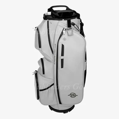 NEW Tour Edge Xtreme Lux Light Grey 5-Way Golf Cart Bag w/ Raincover - Image 1 of 4