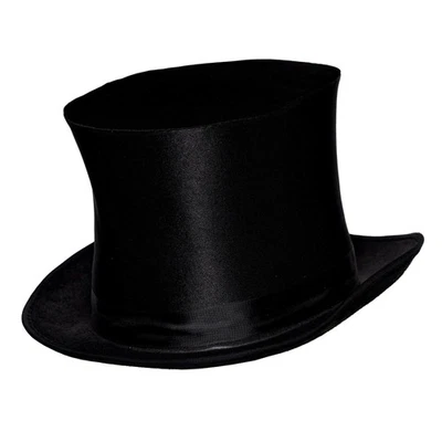 Dickens Black Top Hat Adult Costume Accessory - Image 1 of 4