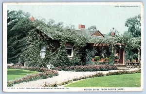 1910-20 BUNGALOW MIRAMAR CALIFORNIA MOTOR DRIVE da POTTER HOTEL CARTOLINA - Foto 1 di 2
