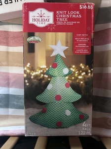 “READ” Airblown Inflatables 4 Foot Christmas Knit Christmas Tree W/ Box - Picture 1 of 3