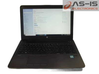 *AS-IS* HP ZBook 15 G3 15.6" Core i7-6820HQ 2.70GHz 8GB 512GB SSD W10 (M10) - Image 1 of 4