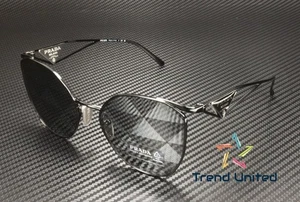 Gafas de sol para mujer PRADA PR 50ZS 1AB03T negro gris tampo triángulos plateadas 59 mm - Imagen 1 de 5
