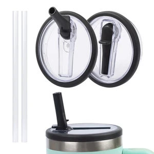 2 Pcs 40oz Tumbler Flip Straw Lid Replacement for Stanley Cup Accessory,Leak ... - Picture 1 of 7