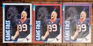 J.J. Watt 2020 Score Gameface Insert Lot ×3 Houston Texans - Picture 1 of 2