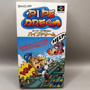 Pipe Dream Super Famicom SNES Game Boxed CIB NTSC-J Japanese  - Picture 1 of 6