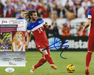 凯尔·贝克曼签名 8 x 10 照片带 JSA 正品证书 #SS99745 USMNT 美国皇家盐湖城 — 第 1/2 张图片