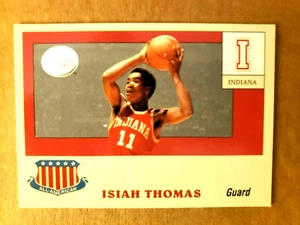 2001 Fleer Basketball GREATS OF THE GAME ALL AMERICAN - Isiah Thomas - Card #10 - Picture 1 of 6