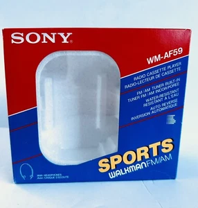SONY Sports WALKMAN FM/AM Original Box ONLY Excellent! WM-AF59 - Picture 1 of 5