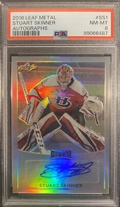 2016 Leaf Metal STUART SKINNER Auto #SS1 PSA 8 - Picture 1 of 2