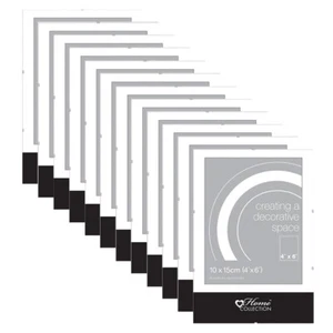 4"x6" Glass Clip Frames Frameless Photo Picture Poster Holder Home Office Decor - Picture 1 of 11
