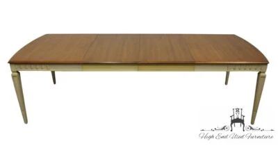 HERITAGE FURNITURE Italian Neoclassical Tuscan Style 108" Cream / Off White D... - Image 1 of 4