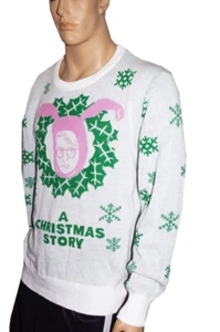 Mens A Christmas Story Ralphie Bunny Suit Costume Ugly Sweater Party L XL NEW - Picture 1 of 1