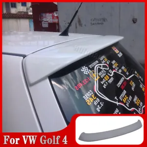 Unpainted Rear Roof Spoiler Top Wing Fit for VW Volkswagen Golf 4 MK4 R32 98-04 - Picture 1 of 13