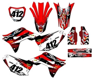 CRF 250 R MAYHEM 2018 Red Senge kit de gráficos compatible con Honda - Imagen 1 de 10