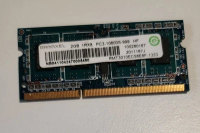 Ramaxel 2GB (2x 1GB) 1Rx8 PC3-10600S-999 Laptop Memory RAM - Image 1 of 2