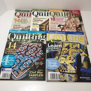 5 For the Love of Quilting Magazines Fons & Porter 2010-2013 - Picture 1 of 6
