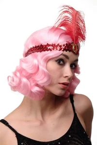 Headband Hairband Sequin Red Charleston 20s Cabaret VQ-006-RED - Picture 1 of 3