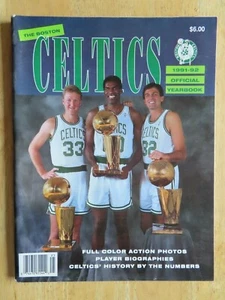 1991-92 BOSTON CELTICS Yearbook LARRY BIRD KEVIN McHALE ROBERT PARISH Auerbach - Picture 1 of 5