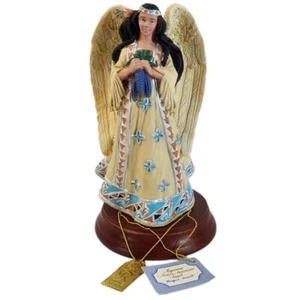 1995 HEAVENS HARMONY WINGED ANGEL "AQUENE" MARJORIE SARNAT FIGURE 6" VINTAGE  - Picture 1 of 10