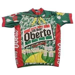 Vintage Oh Boy! Oberto All Over Print Rare Cycling Bike Jersey Size Large - Picture 1 of 9