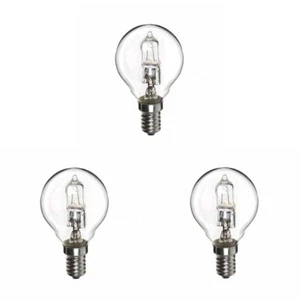 3x Low Energy Halogen Golf Ball 28W (equivalent to 40 watt) E14 dimmable - Picture 1 of 1