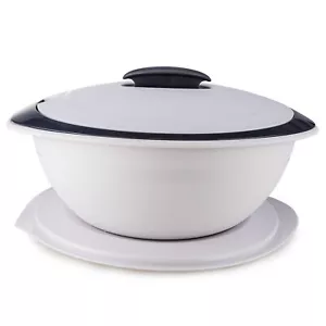 Tupperware Thermo Duo 2,5 L Weiß Schwarz grau Servieren Warmhalten - Bild 1 von 1