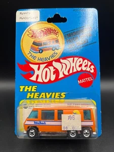 Hot Wheels GMC Motor Home Orange Blackwalls Bw The Heavies Patch Card! - Picture 1 of 5