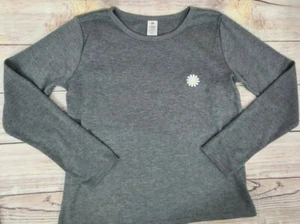 Tucker + Tate Long Sleeve Sleep Shirt Top Sleepwear Girls XL 14/16 Gray Daisy - Picture 1 of 5
