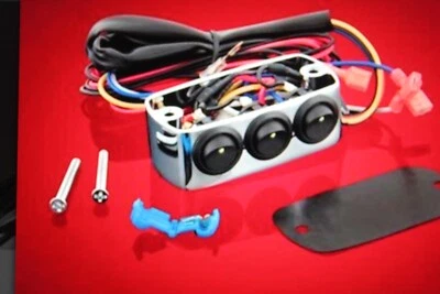 Interruptores basculantes para 6 LED apilables o montan ambos lados del manillar 12 voltios Foto 1 de 4